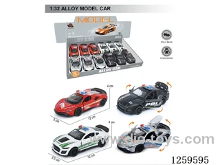 1:32 pull back alloy car 4 colors 12PCS