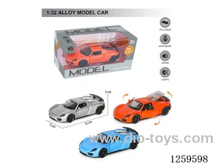 1:32 pull back alloy car 3 colors W L/M included battery