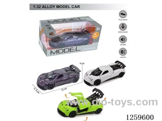 1:32 pull back alloy car 3 colors W L/M included battery