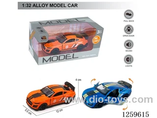 1:32 pull back alloy car 2 colors W L/M included battery