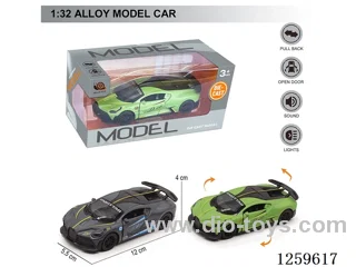 1:32 pull back alloy car 2 colors W L/M included battery