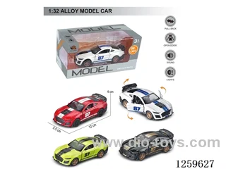1:32 pull back alloy car 4 colors W L/M included battery