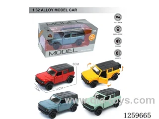 1:32 pull back alloy car 4 colors W L/M included battery