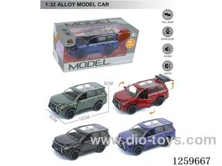 1:32 pull back alloy car 4 colors W L/M included battery