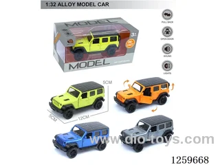 1:32 pull back alloy car 4 colors W L/M included battery