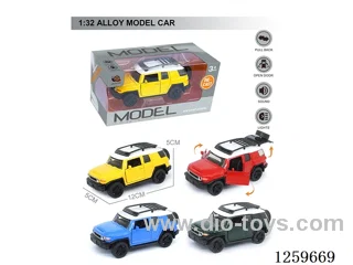 1:32 pull back alloy car 4 colors W L/M included battery
