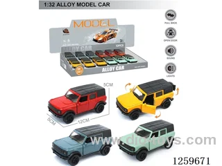 1:32 pull back alloy car 4 colors 12PCS W L/M included battery