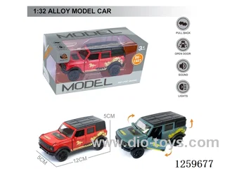 1:32 pull back alloy car 2 colors W L/M included battery