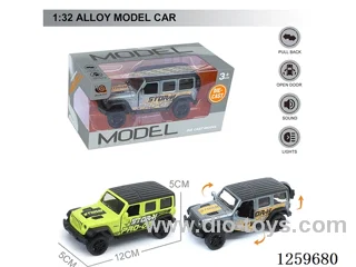 1:32 pull back alloy car 2 colors W L/M included battery