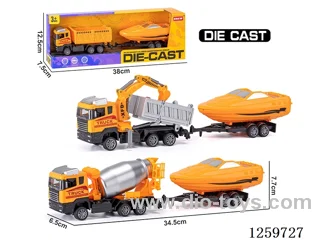 1:48 pull back alloy car set 3 mixed