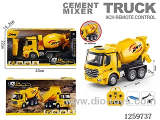 1:18 9ch RC Construction Mixer Truck (2.4G) (included battery)