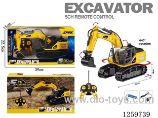 1:18 5ch RC Tracked Construction Excavator (40MHz) included battery