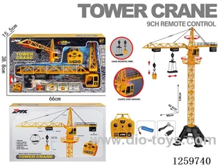 1:12 9ch RC Construction Alloy Tower Crane 2.4G included battery
