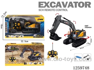 1:24 5ch RC Tracked Excavator (40MHz) included battery