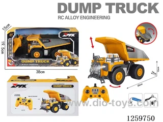 1:18 9ch Alloy RC Dump Truck/Mining Truck (2.4G) included battery