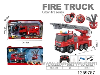 2.4G RC Water Cannon Ladder Truck (included battery)