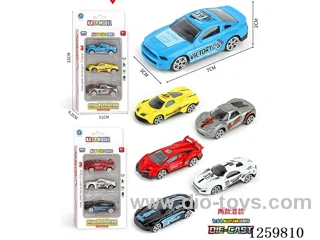 free wheel alloy car 3PCS 2 mixed