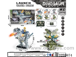 2.4G RC Tyrannosaurus rex W L/M/spray/water bullet included battery 2 colors