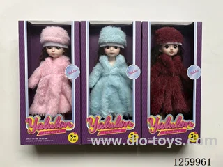 12 inch 11 Jointed 3D eyes doll / solid-body /3 mixed