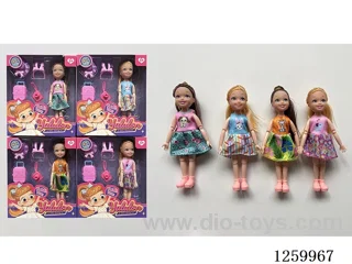 5 inch solid-body Jointed doll /4 mixed