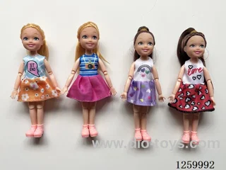 5 inch solid-body Jointed doll /4 mixed