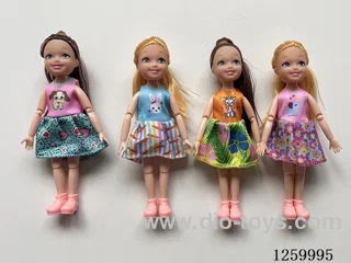 5 inch solid-body Jointed doll /4 mixed