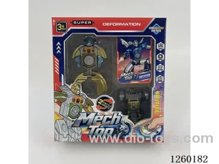 Transforming Robot Tank Spinner + Card Set