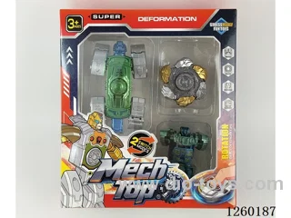 Transforming Dinosaur Tank Spinner + Random Spinner Set