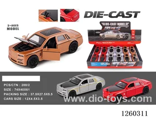 1:32 pull back alloy car 12PCS 3 colors