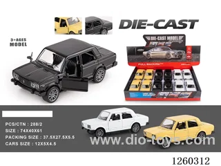 1:32 pull back alloy car 12PCS 3 colors