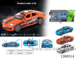 1:24 pull back alloy car W L/M 3 colors