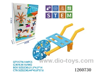 Plastic DIY Hand Push Unicycle