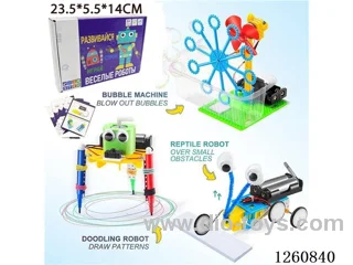 Russian 3-in-1 plastic DIY toy set