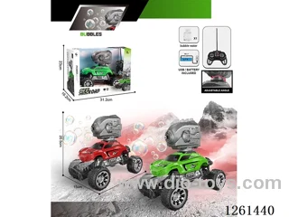 1:16 27MHz 7ch RC car with light/spray/bubble included battery 2 colors