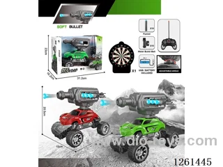 1:16 27MHz 5ch RC car with light/soft bullet included battery 2 colors