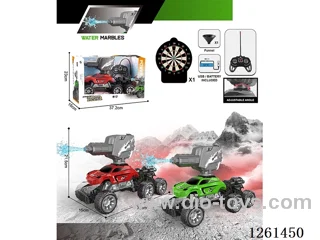 1:16 27MHz 7ch RC car with light/spray/water gun included battery 2 colors