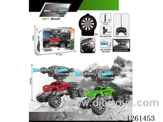 1:16 27MHz 5ch RC car with light/soft bullet included battery 2 colors