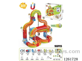 DIY Magnetic Levitation Track (Dual Locomotives)166PCS included battery