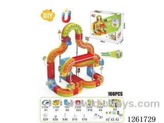 DIY Magnetic Levitation Track (Dual Locomotives)166PCS included battery