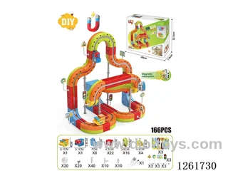 DIY Magnetic Levitation Track (Dual Locomotives)166PCS included battery