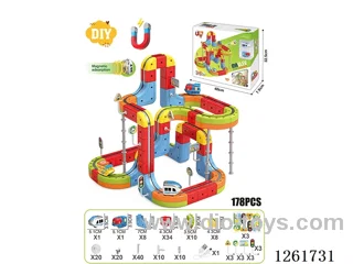 DIY Magnetic Levitation Track (Dual Locomotives)178PCS included battery