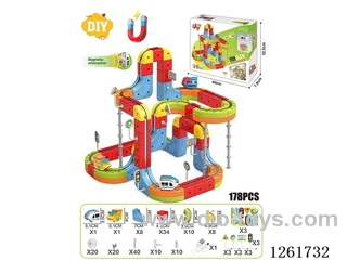 DIY Magnetic Levitation Track (Dual Locomotives)178PCS included battery