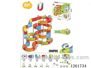 DIY Magnetic Levitation Track (Dual Locomotives)204PCS included battery