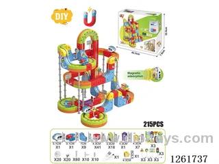 DIY Magnetic Levitation Track (Dual Locomotives)215PCS included battery