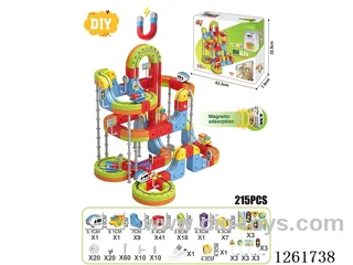 DIY Magnetic Levitation Track (Dual Locomotives)215PCS included battery