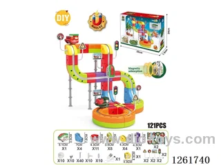DIY Magnetic Levitation Track (Christmas Edition)121PCS included battery