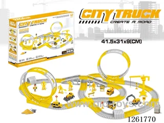 B/O engineering rail car (without night light 266PCS, 2 AAA batteries not included)