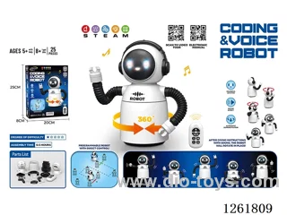 RC Programmable Voice-Controlled Robot - DIY Version - not included battery