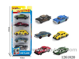1:64 free wheel alloy car 5PCS