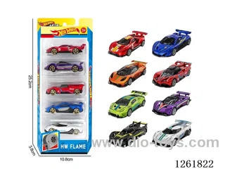 1:64 free wheel alloy car 5PCS